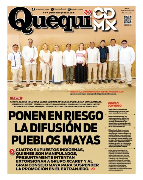 Portada de Quequi CDMX del martes, 24 de marzo de 2026