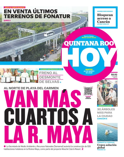Portada de Quintana Roo Hoy (portada)