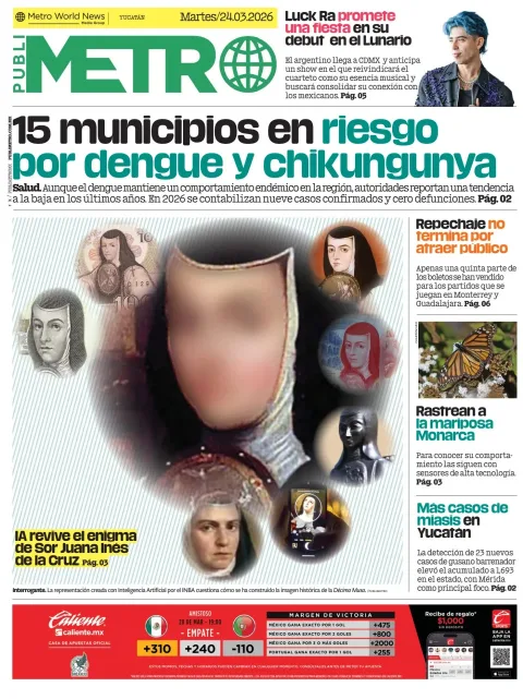 Portada de Publimetro Merida del martes, 24 de marzo de 2026