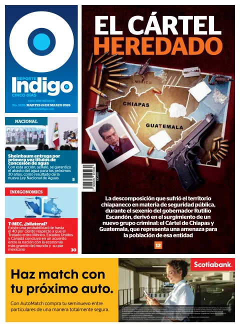 Portada de Reporte Indigo Nacional del martes, 24 de marzo de 2026
