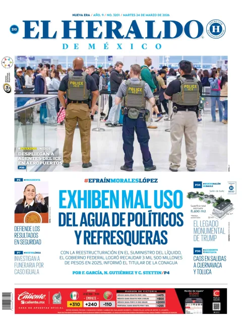 Portada de El Heraldo de Mexico