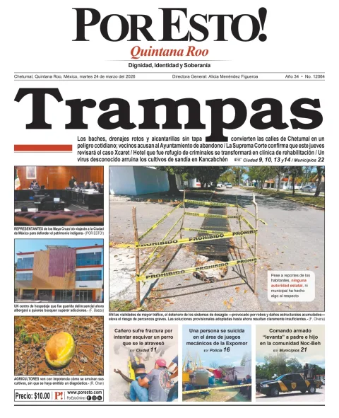 Portada de Por Esto (quintana Roo Chetumal)