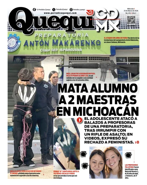 Portada de Quequi CDMX del miércoles, 25 de marzo de 2026