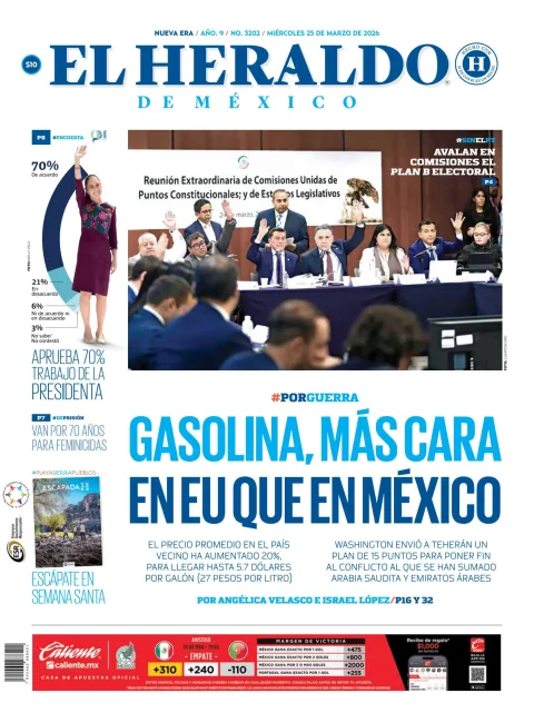 Portada de El Heraldo de Mexico
