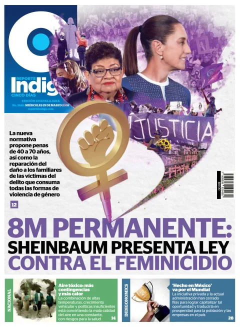 Portada de Reporte Indigo Guadalajara del miércoles, 25 de marzo de 2026
