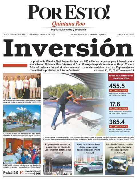 Portada de Por Esto (quintana Roo Cancun)