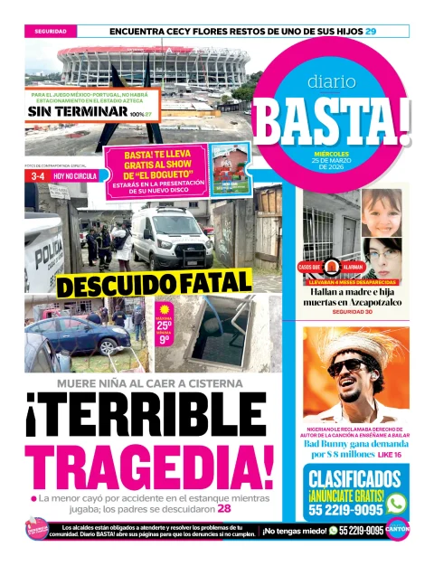 Portada de Basta! (contraportada)