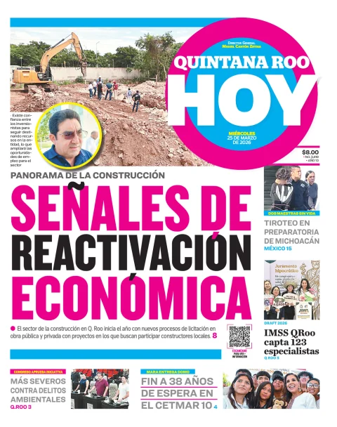 Portada de Quintana Roo Hoy (portada)