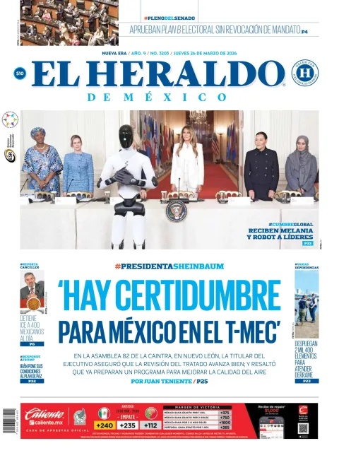 Portada de El Heraldo de Mexico