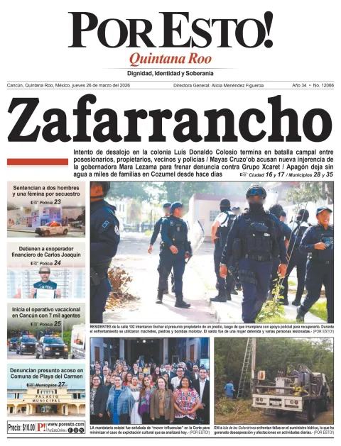 Portada de Por Esto (quintana Roo Cancun)