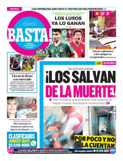 Portada de Basta! (contraportada)