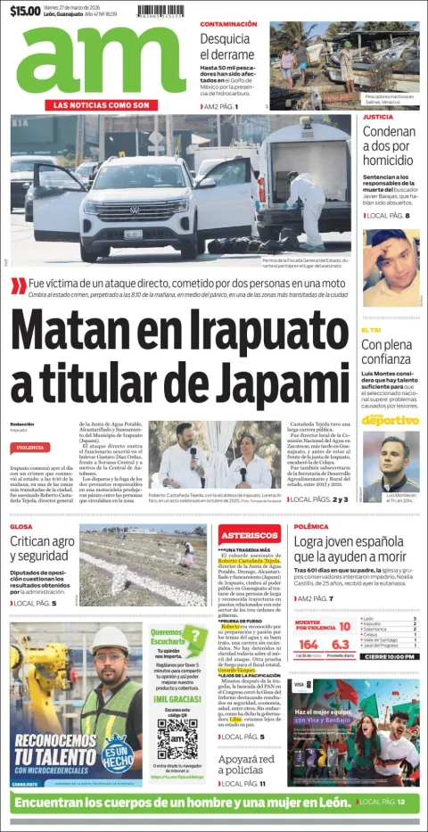 Portada de Am Corredor Industrial del viernes, 27 de marzo de 2026