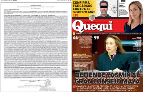 Portada de Quequi (contraportada) del viernes, 27 de marzo de 2026