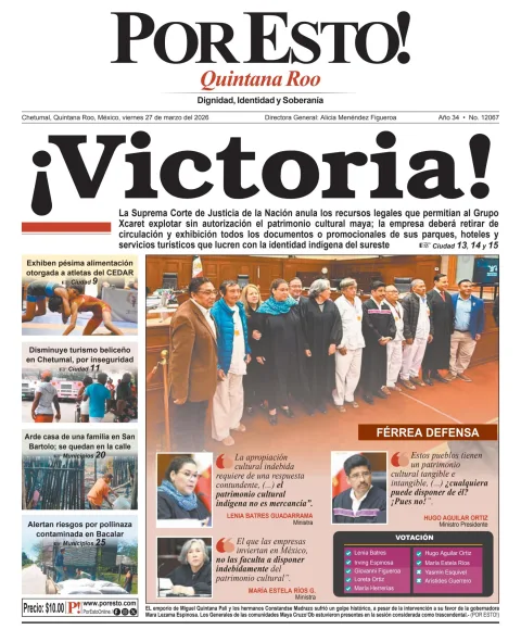 Portada de Por Esto (quintana Roo Chetumal)