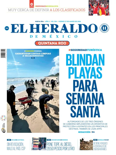Portada de El Heraldo de Mexico - Quintana Roo