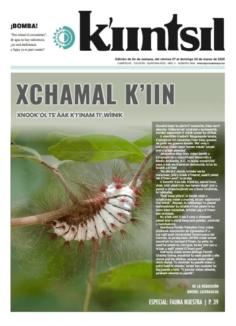 Portada de La Jornada - Kiintsil del viernes, 27 de marzo de 2026