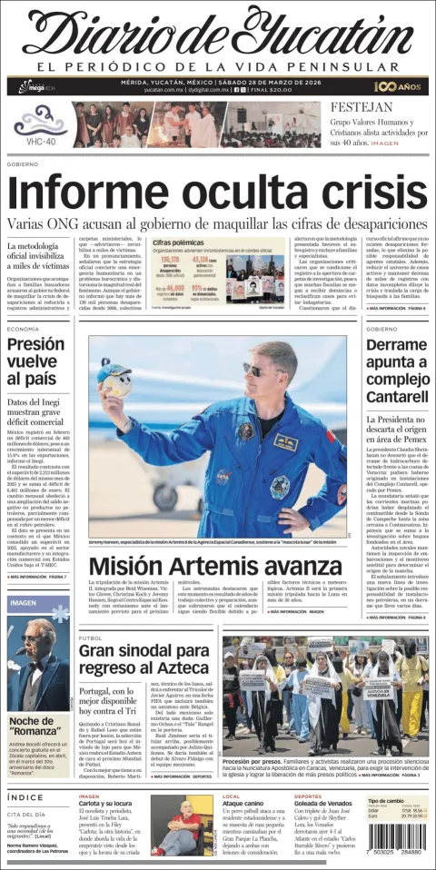 Portada de Diario de Yucatán