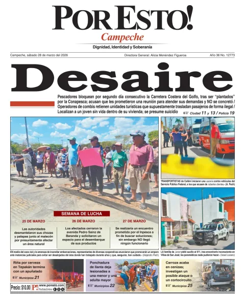 Portada de Por Esto (campeche)