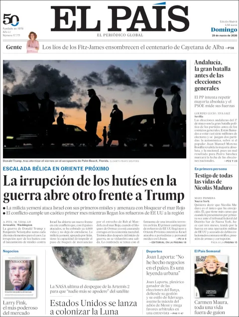 Portada de El Pais