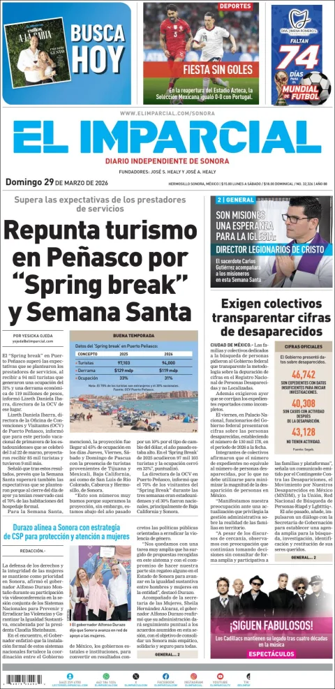 Portada de El Imparcial