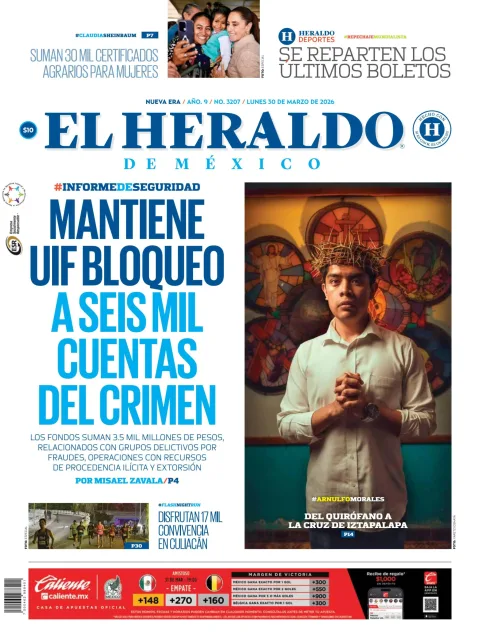 Portada de El Heraldo de Mexico