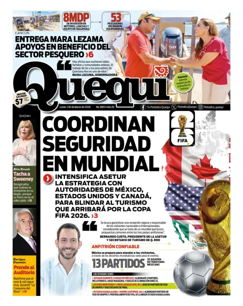 Portada de Quequi del lunes, 30 de marzo de 2026