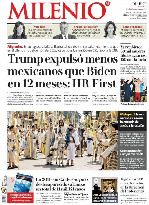 Portada de Milenio