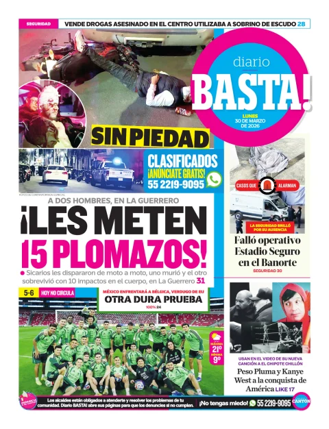 Portada de Basta! (contraportada)