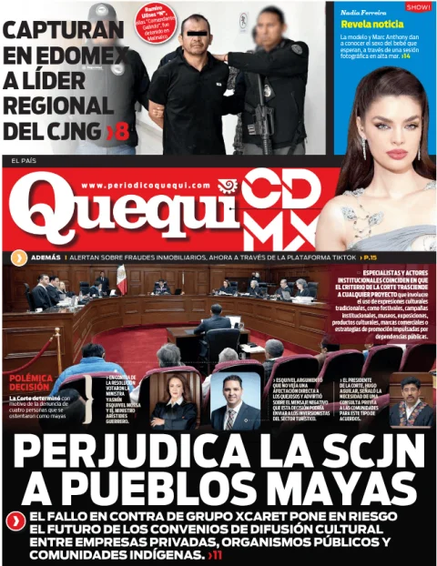 Portada de Quequi CDMX (contraportada) del lunes, 30 de marzo de 2026