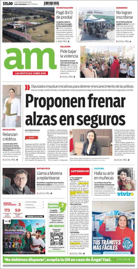 Portada de Am Corredor Industrial del lunes, 30 de marzo de 2026