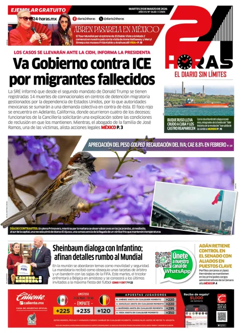 Portada de 24 Horas