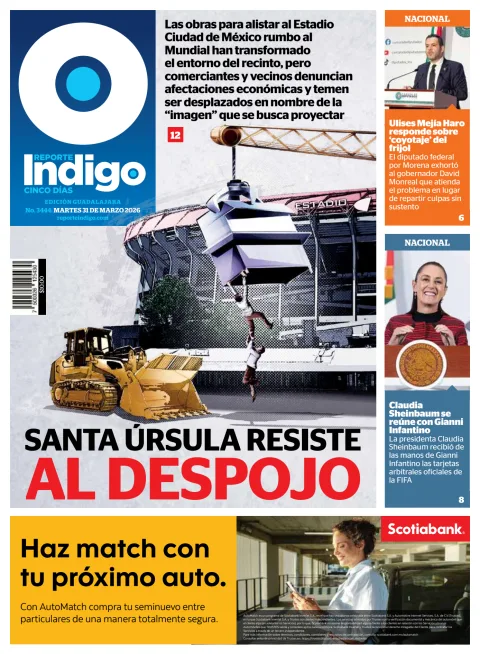 Portada de Reporte Indigo Guadalajara del martes, 31 de marzo de 2026