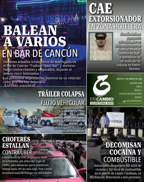 Portada de En Cambio - Quintana Roo (portada) del martes, 31 de marzo de 2026
