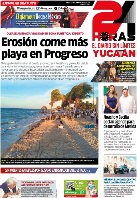 Portada de 24 Horas Yucatan del 2026-03-31