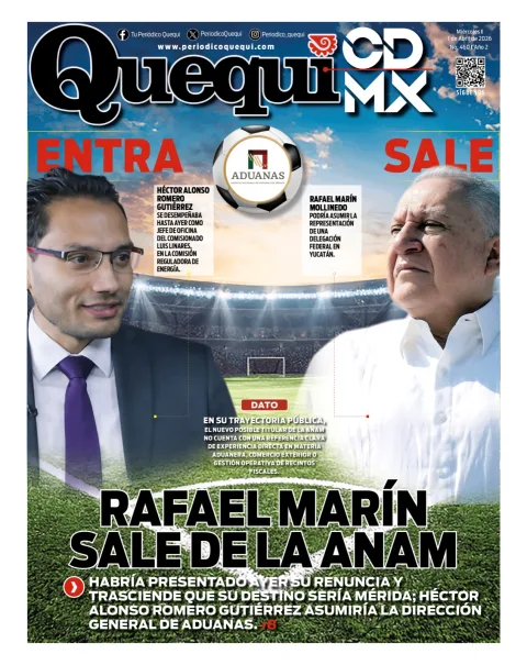 Portada de Quequi CDMX del miércoles, 1 de abril de 2026
