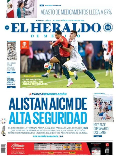 Portada de El Heraldo de Mexico