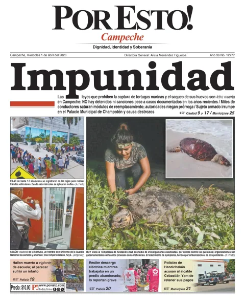 Portada de Por Esto (campeche)