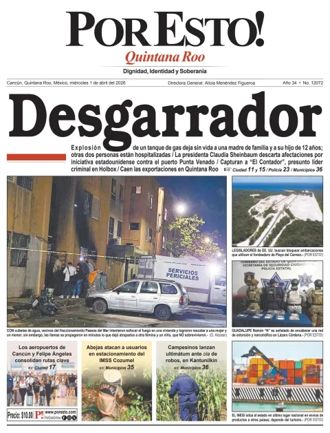 Portada de Por Esto (quintana Roo Cancun)