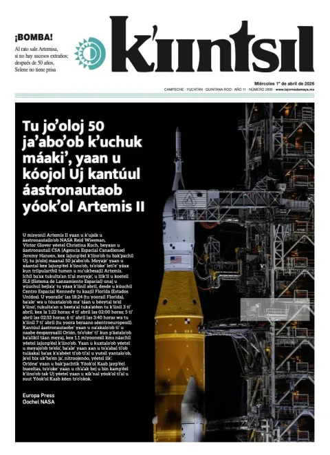 Portada de La Jornada - Kiintsil del miércoles, 1 de abril de 2026
