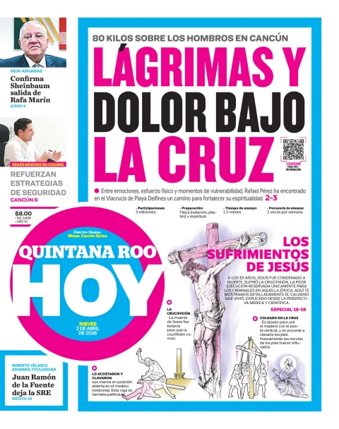 Portada de Quintana Roo Hoy (portada)