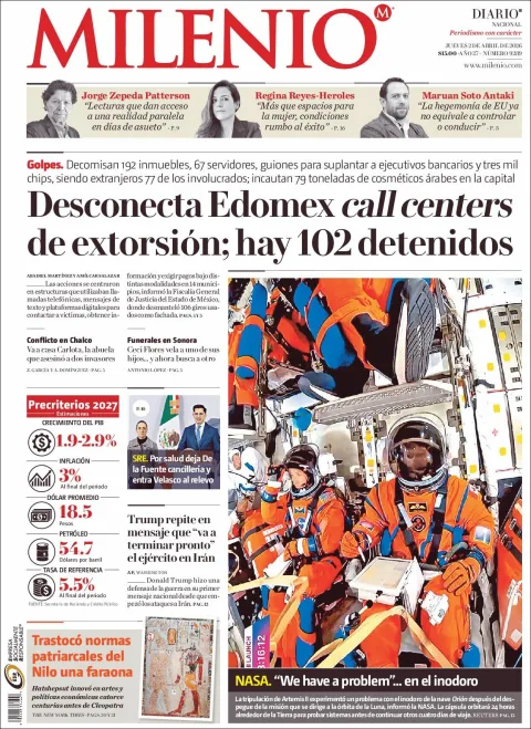 Portada de Milenio