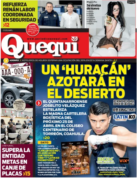 Portada de Quequi (contraportada) del jueves, 2 de abril de 2026