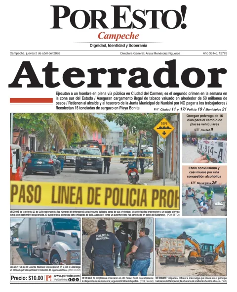 Portada de Por Esto (campeche)