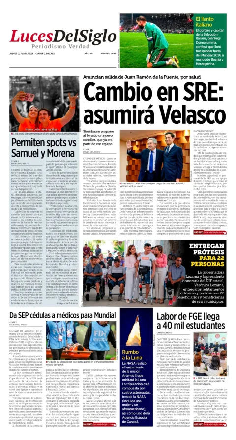 Portada de Luces del Siglo