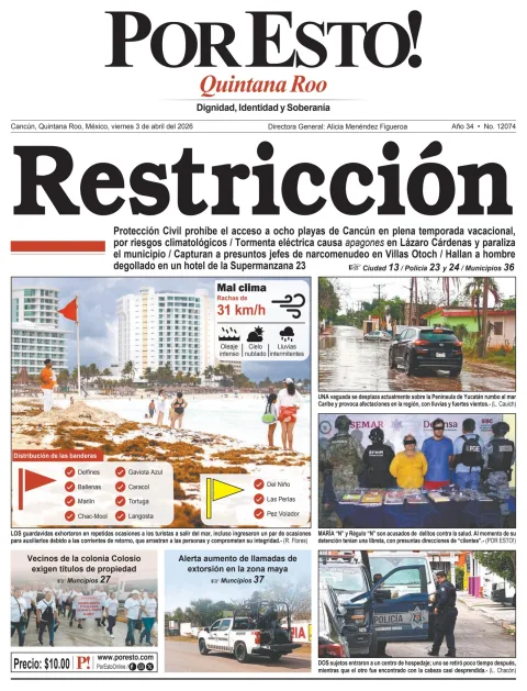 Portada de Por Esto (quintana Roo Cancun)