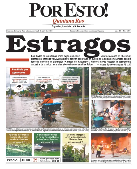 Portada de Por Esto (quintana Roo Chetumal)
