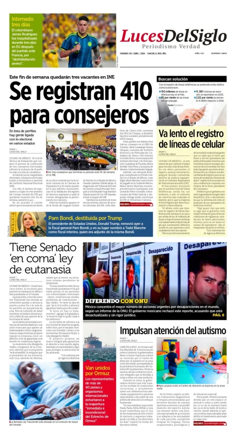 Portada de Luces del Siglo