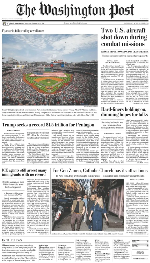 Portada de The Washington Post
