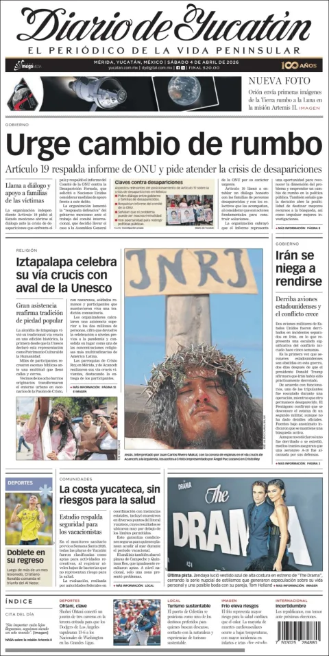 Portada de Diario de Yucatán