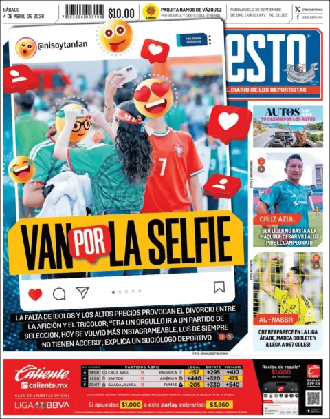 Portada de Esto del sábado, 4 de abril de 2026